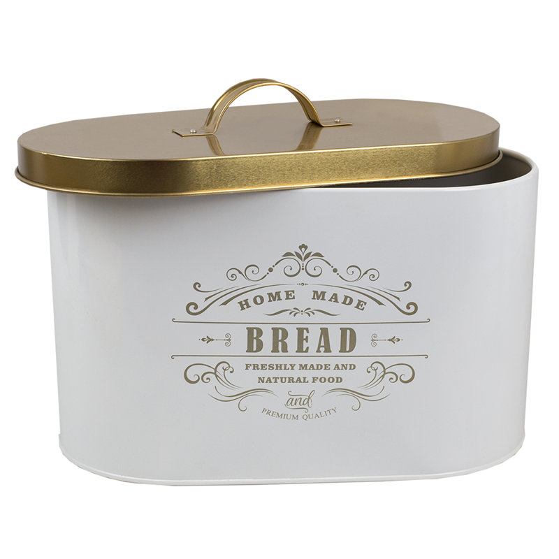 Charlton Home Pamrapo Tin Bread Box & Reviews Wayfair
